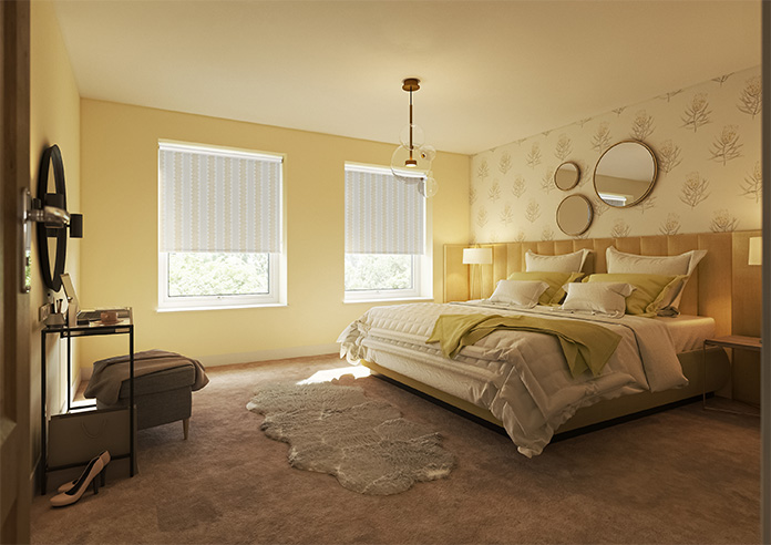 Zig Zag Stripe, Warming Yellow - Twist&Fit Roller Blind - Image 7